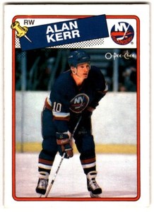 1988-89 O-Pee-Chee Alan Kerr Rookie #63 New York Islanders