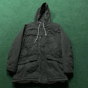 Vintage Abercrombie & Fitch Jacket Mens S Green Military Style Parka Coat - Picture 1 of 10