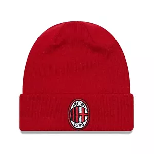 New Era Gorra Para Hombre AC Milan Fútbol Club Básico Color Rojo Invierno Tejido Gorro Sombrero - Imagen 1 de 2