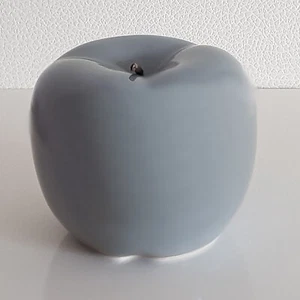 Deko-Apfel Keramik grau Perlmutt modern H/B 12cm oder 15cm - Bild 1 von 1