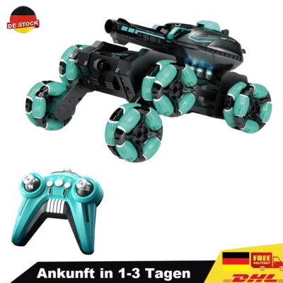 Tank Funk Ferngesteuertes Auto mit Licht RC Spielzeug für Kinder Fernbedienung - Bild 1 von 4