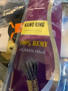 EI 100% Natural Human Hair Extensions nano ring 20" colour 613 blonde - Picture 1 of 2