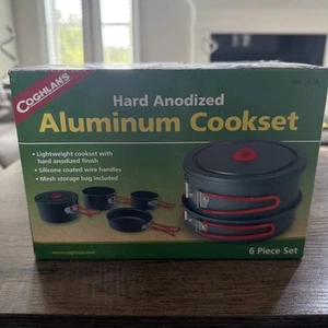 New Coghlan's Hard Anodized Aluminum Camping Cookset 6 Piece Set 1824 - Picture 1 of 4