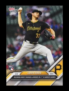2024 Topps Now #199 Jared Jones /908 Most Swings And Misses Pirates RC - Picture 1 of 3