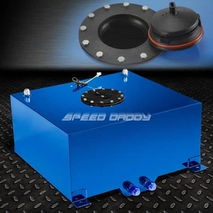 TANQUE DE GASOLINA DE CELDA DE COMBUSTIBLE DE 15.5 GALONES DE ALUMINIO RECUBIERTO DE AZUL / DERIVA + EMISOR DE NIVEL - Imagen 1 de 4