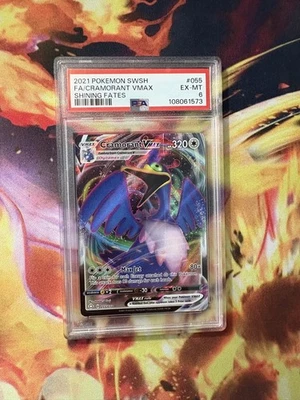 Error card** 2021 Pokemon SWSH Shining Fates Cramorant VMAX Full Art 055/72 PSA6 - Image 1 of 3