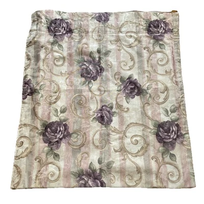 Cortina Croscill Chambord Amatista Rosas y Rollos Uno 1 PERSONALIZADA 39x86 Foto 1 de 3