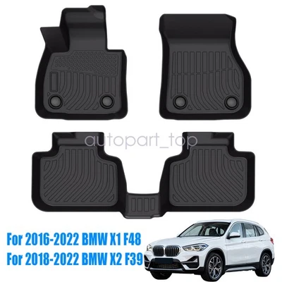 Alfombrillas forro de 2 filas para BMW X1 F48 2016-2022 / 2018-2022 X2 F39 TPE antideslizantes Foto 1 de 4