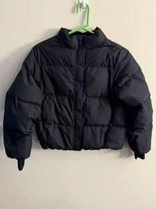 Athleta Girl Jacket Girls Size Large 12 Black So Down Puffer Jacket Insulated - Picture 1 of 10