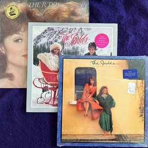 3x NM Lot THE JUDDS Christmas Time / Greatest Hits / Why Not Me SHRINK w/Hype - Picture 1 of 9