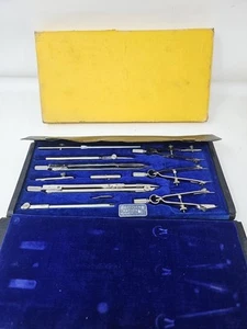 Vintage Dietzgen National Drawing Drafting Instruments Complete Set Made In USA - Picture 1 of 13