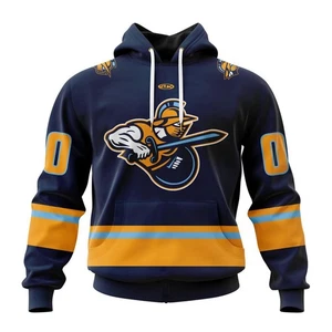 Custom Atlanta Gladiators 2025/26 Navy Hoodie Pullover, T-Shirt Fan Gear Gift - Picture 1 of 7