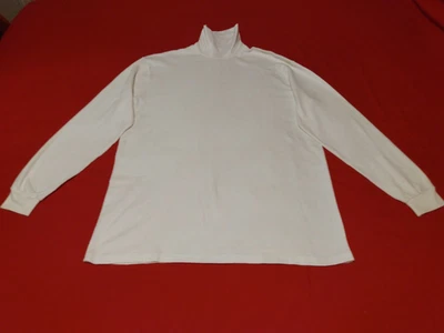 Camiseta High Sierra Mervyns branca manga longa gola alta 100% algodão tamanho GG - Imagem 1 de 4