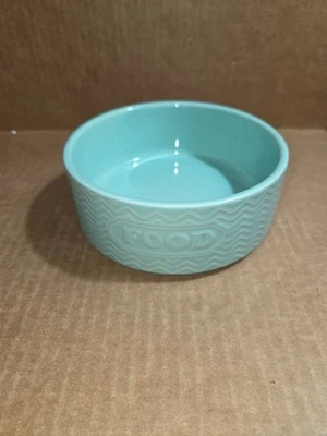 Plato Gato/Perro Firma Artículos para el Hogar Gres ALIMENTOS en relieve. 6" Foto 1 de 4