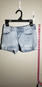 Levis Jean Jr Girls Shorty Shorts Size 8 Reg - Picture 1 of 15