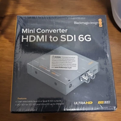 Blackmagic Design HDMI to SDI 6G Mini Converter { CONVMBHS24K6G } New - Image 1 of 4