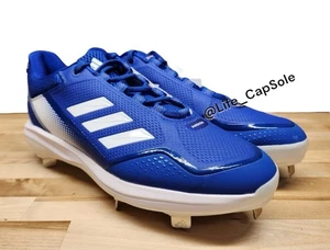 Botines de béisbol Adidas Icon 7 de metal talla 13 CD4 azul real blanco FZ1556 - Imagen 1 de 6