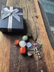 Chakra Necklace & Crystal Stone Gift Set – Gift Boxed - (Discontinued Design) - Picture 1 of 9