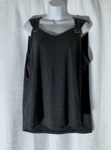 Minetom Women’s Grey Tank Top Size XXL with Silver Accents - Picture 1 of 4