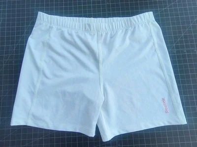 Reebok Play Dry Compression Shorts White/Youth Large  - Image 1 of 3