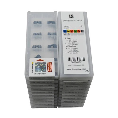 200 PIEZAS LNMU0303ZER-MJ Fresado de carburo de alimentación rápida ENR03 inserto Extracción rápida de metales Foto 1 de 4