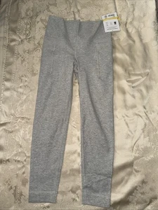 Athleta Girl Power Of She Gray leggings Running Gym Size Large 12 - Picture 1 of 8