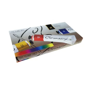 Chromacryl Student Acrylic Paint Set 10x75ml - Picture 1 of 2