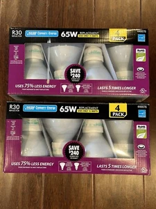 Feit Electric ~ R30 Reflector ~ 65W Replacement Bulbs ~ 2 Packs/8 Bulbs - Picture 1 of 2