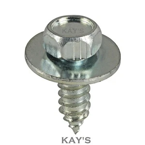 SELBSTKLOPFENDE SCHRAUBEN SECHSKANTKOPF MIT UNVERLIERBARER WASCHMASCHINE VERZINKT 6 mm x 19 mm SEMS - Bild 1 von 4