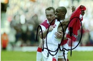 ARSENAL: IAN WRIGHT SIGNED 6x4 '179' RECORD GOAL CELEBRATION ACTION PHOTO+COA - Picture 1 of 1