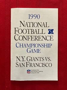1990 NFC Championship Game media guide / Giants-49ers / Montana / Taylor - Picture 1 of 1