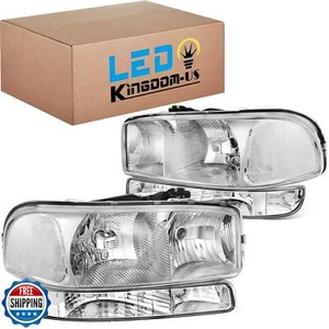 Conjunto Faros LEDKINGDOMUS Compatible con GMC Sierra 1500/25 1999-2006 - Imagen 1 de 5