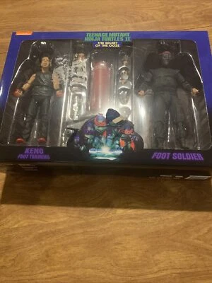 NECA - Paquete de 2 Keno & Foot Soldier - Caja TMNT dañada Foto 1 de 3