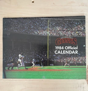 1984 SF Giants Wall Calendar - Picture 1 of 3