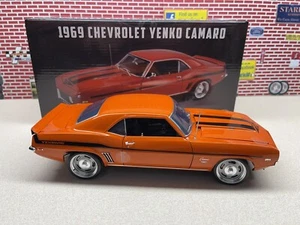 1/18 ACME 1969 Chevrolet YENKO Camaro Hugger Orange / Black Stripes A1805728 - Picture 1 of 16
