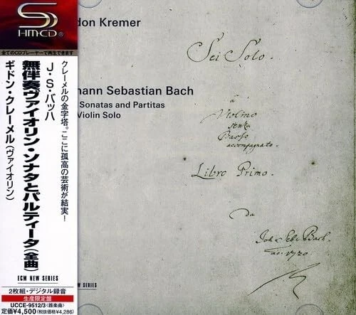 Gidon Kremer Violin 2SHMCD Bach Sonata Partita BWV1001-06 new  sealed  ECM Foto 1 de 1