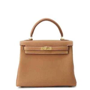 HERMES Kelly Size 25 Togo Leather Gold - Picture 1 of 8