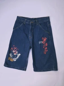 G Unit Denim Co Vintage Y2K 100% Cotton Baggy Graphic Hip Hop Shorts Boys 16 - Picture 1 of 13