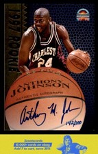 1997 Score Board Autographed Anthony Johnson Rookies Gold AU, SN142/300 #NNO
