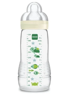 MAM Easy Active 2nd Age Bottle, 330ml - 6+ Months - X-Flow Teat, Ultra-Fast - Picture 1 of 3