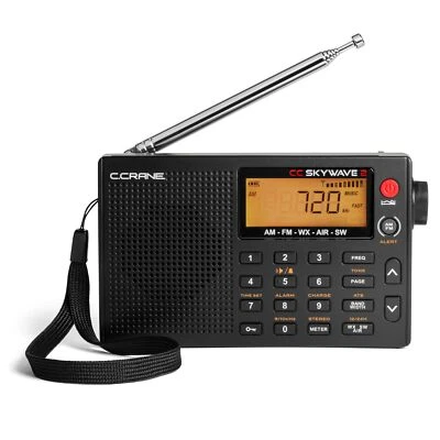 CC Skywave 2 AM, FM, Shortwave, NOAA Weather + Alert, VHF Aviation Band, Small - Image 1 of 4