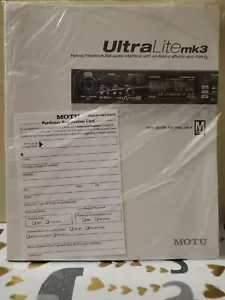 NEW UltraLitemk3 Mac Os X User Guide & Audio Installer Software with KEY 🔑 - Picture 1 of 4