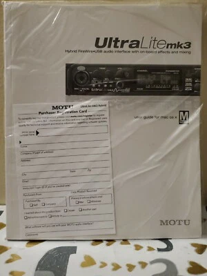 NEW UltraLitemk3 Mac Os X User Guide & Audio Installer Software with KEY 🔑  - Image 1 of 4