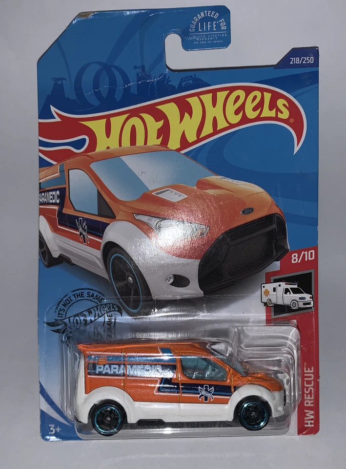 Ambulancia paramédica Ford Transit Connect 2017 Hot Wheels HW Rescue Hot Wheels Foto 1 de 1