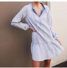 Seed Heritage Womens Dress Size 8 Blue Chambray Long Sleeve Rrp$149