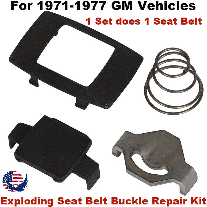 For 1971-77 GM Seat Belt Exploding Buckle Repair Kit Chevrolet Pontiac GMC Buick - Imagem 1 de 4
