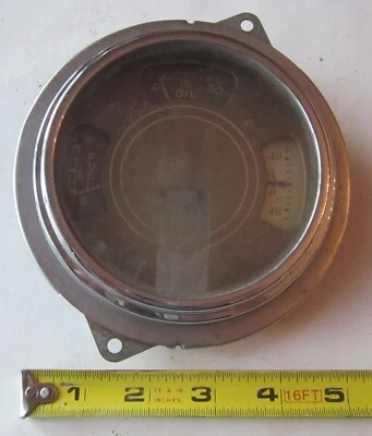 1939 年福特标准仪表板仪表组(缺少温度,1937 年安培)批量热杆 SCTA — 第 1/4 张图片