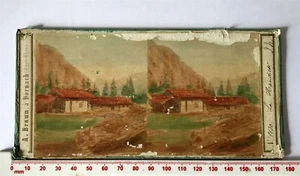 LA HANDECK A.BRAU A DORNACH HAUT-RHIN Antique COLOUR Victorian Stereoview - Imagen 1 de 2