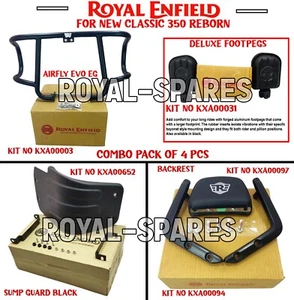 100% Genuine Royal Enfield "COMBO PACK OF 4 PCS" For New Classic 350 Reborn - Picture 1 of 21