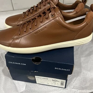 Cole Haan Men's Grand Crosscourt Leather Sneaker Tan Style C36924 Size 12 M, New - Picture 1 of 10